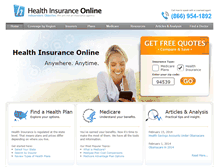 Tablet Screenshot of online-health-insurance.com